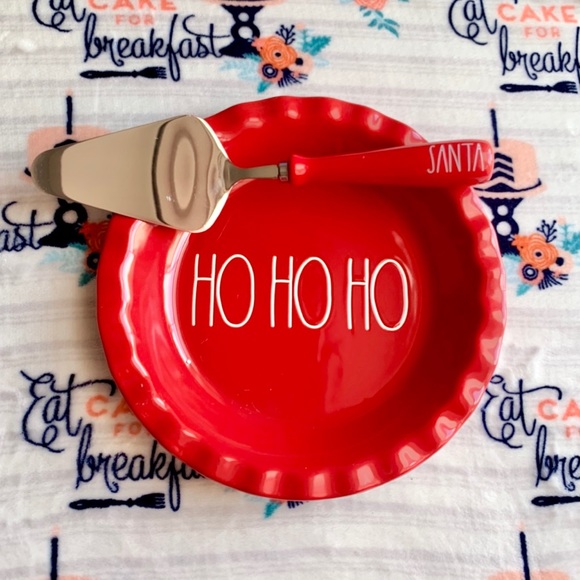 Rae Dunn Other - ❤️ Red Rae Dunn Christmas HO HO HO Pie Plate ❤️